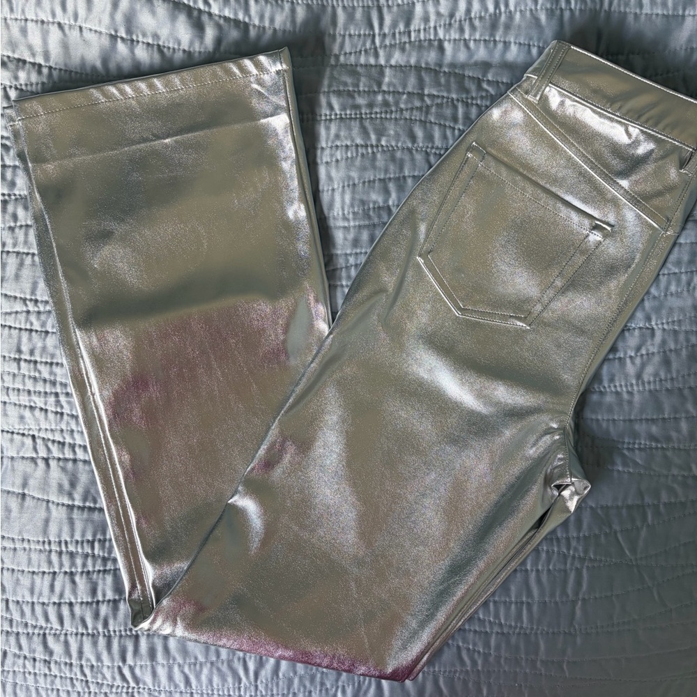 Shiny Silver Pants
